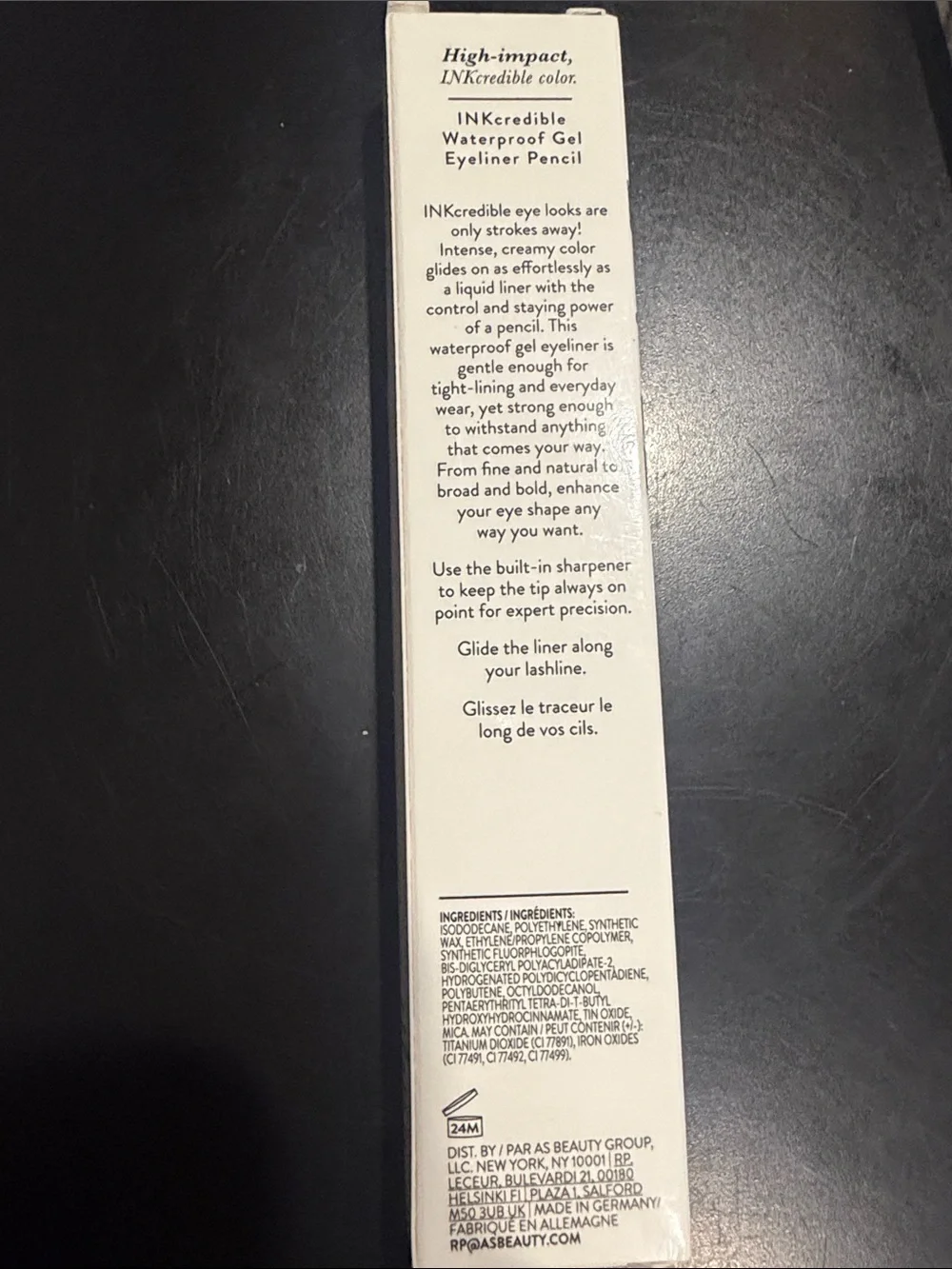 Laura Geller Waterproof Gel Eyeliner Pencil — smoky night- brand new